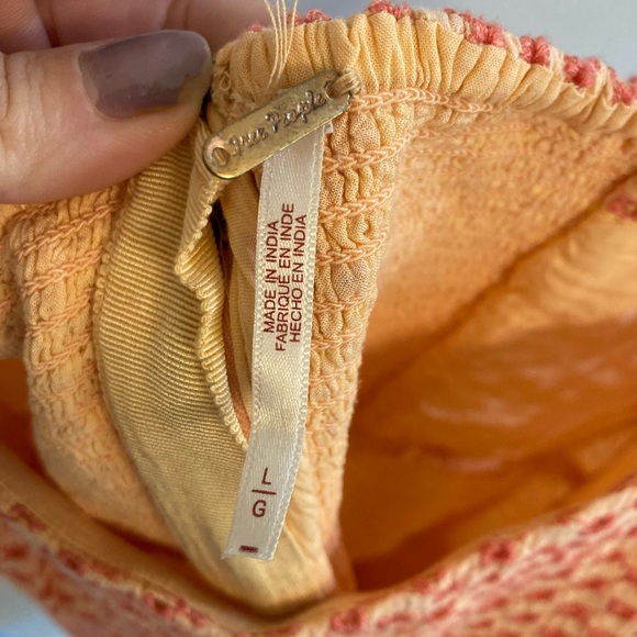 Free People Berry Kiss Mini Dress Peach Size large - Picture 5 of 7